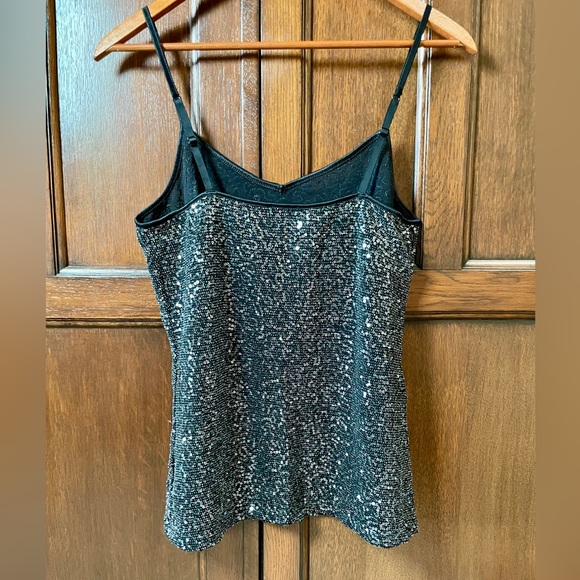 Silver Sequin Express Tank, M - Picture 2 of 3